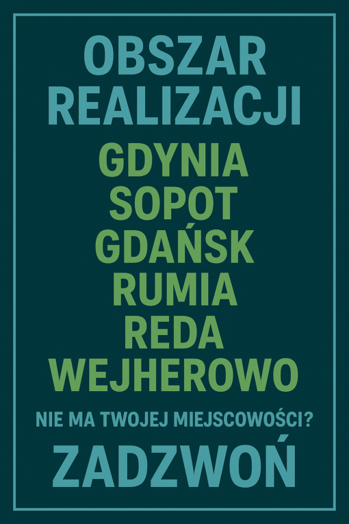obszar działania firmy ecogruz wywóz gruzu Gdynia